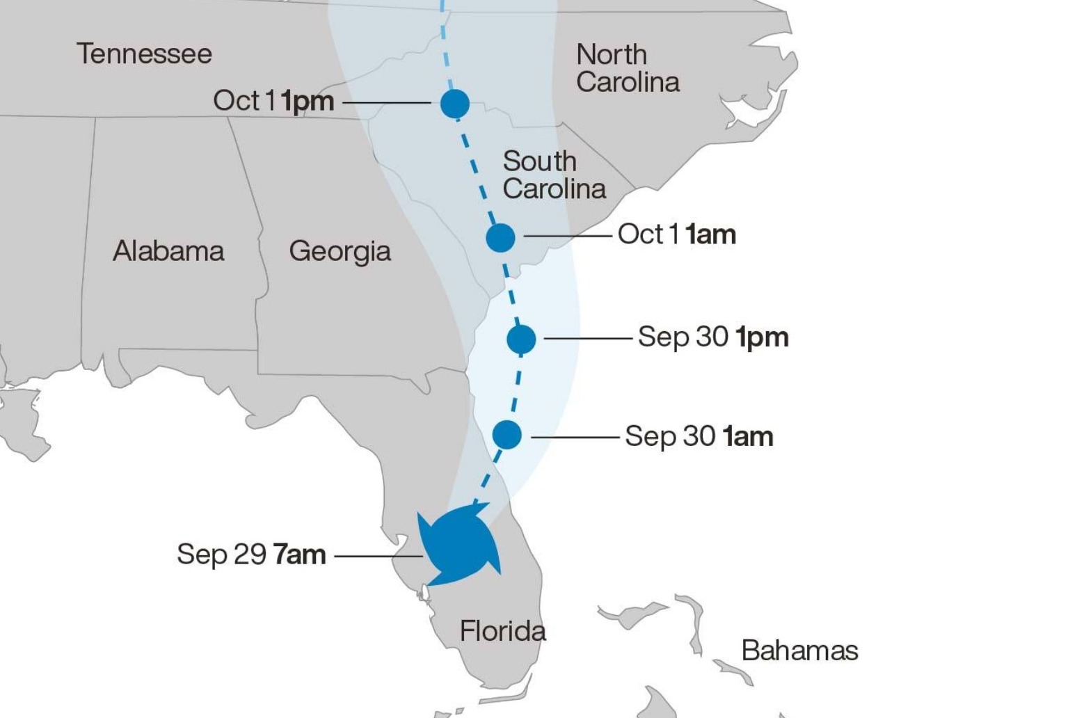 Many trapped in Florida as hurricane Ian hits