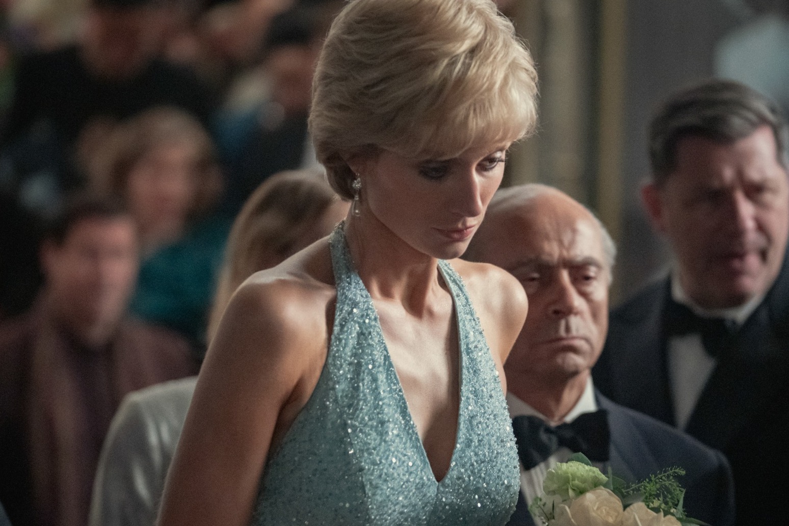 New glimpse of The Crown shows Elizabeth Debicki as a convincing Diana 
