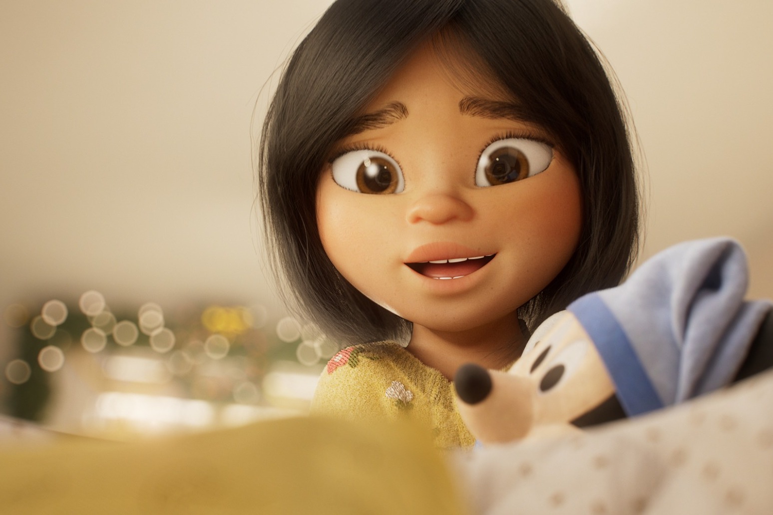 Final part of Disney festive trilogy tells story of girl welcoming baby sibling 