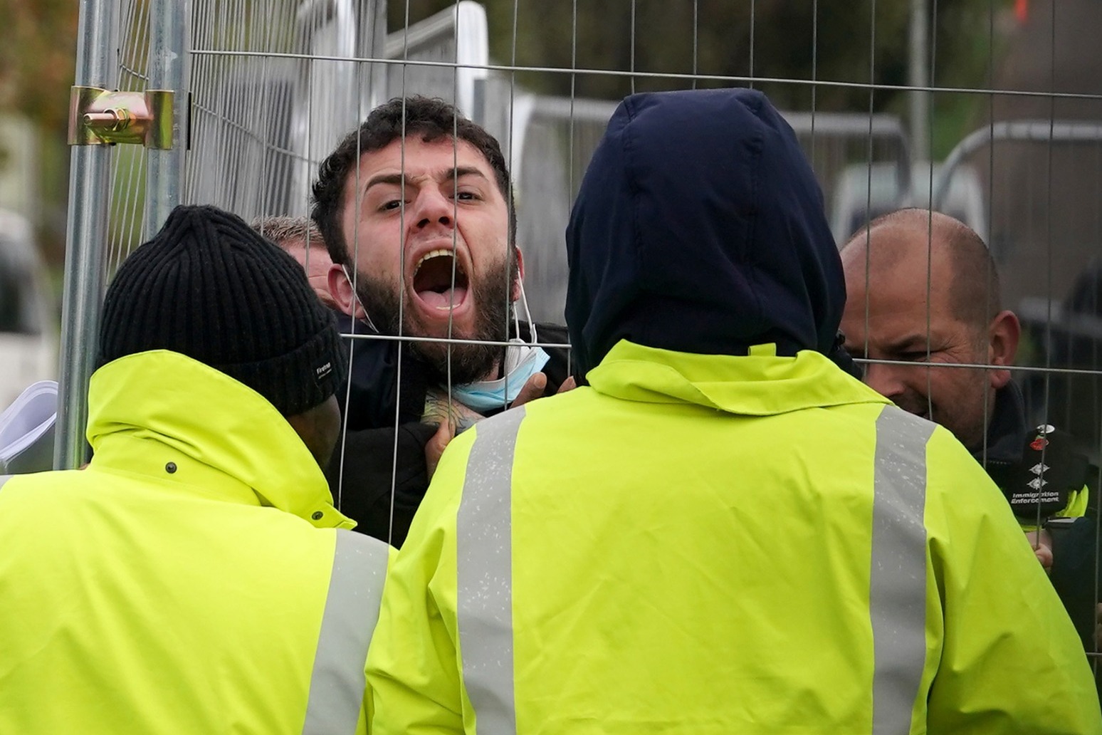 Migrant dragged out of view after shouting for help at Manston processing centre 