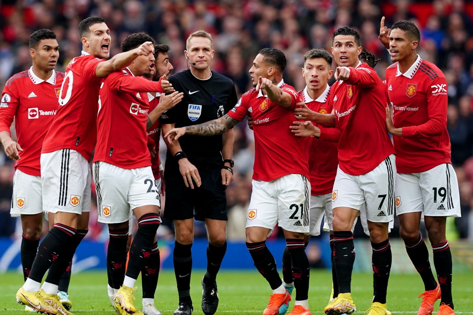 Manchester United fined £82,000 for failure to control players in two matches 