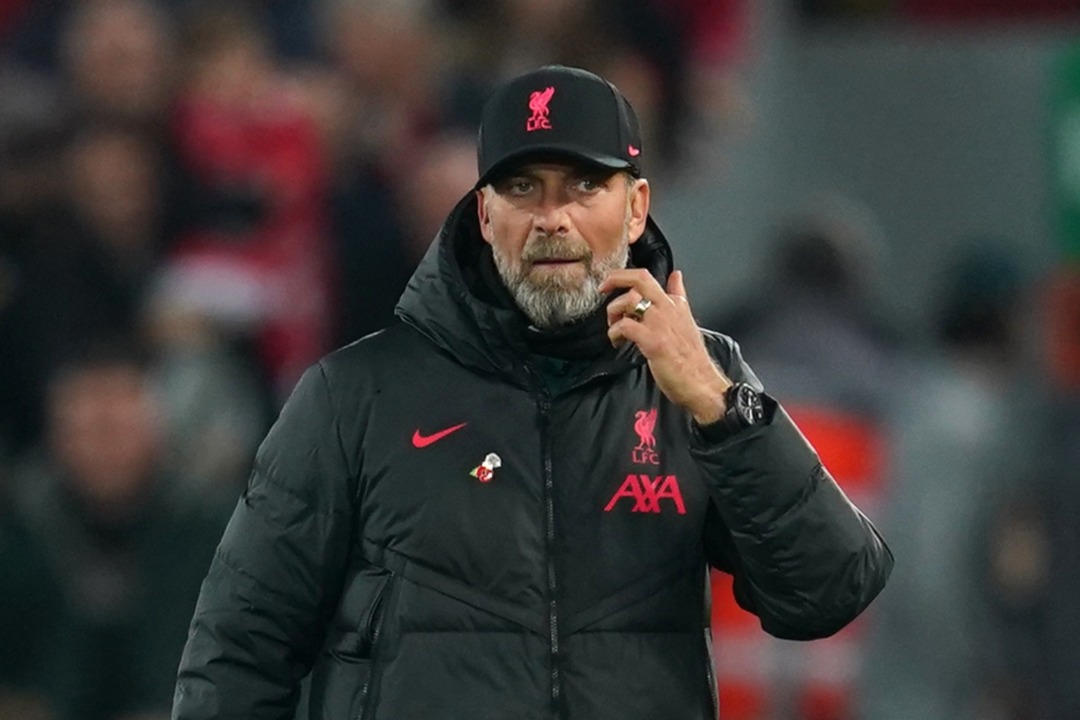 Jurgen Klopp happy Liverpool are within ‘punching distance’ of top four 