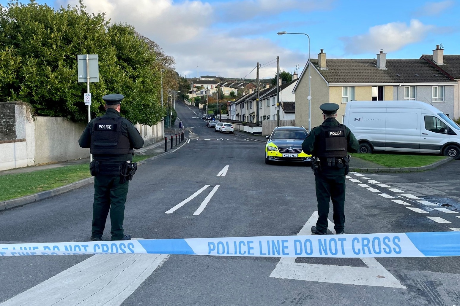 Police probe whether New IRA were behind bomb attack on two officers in Northern Ireland 