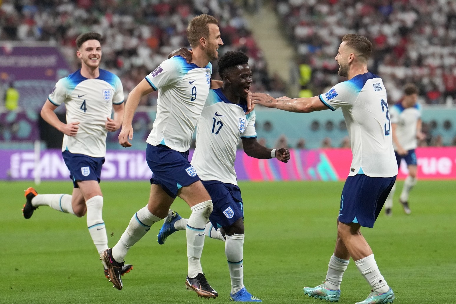 Bukayo Saka bags a brace as England start World Cup in style with rout of Iran 