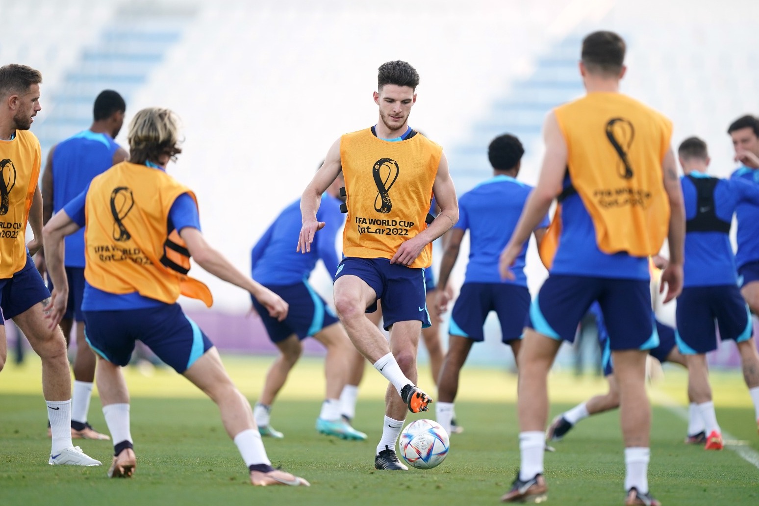 Declan Rice misses England training session through illness 