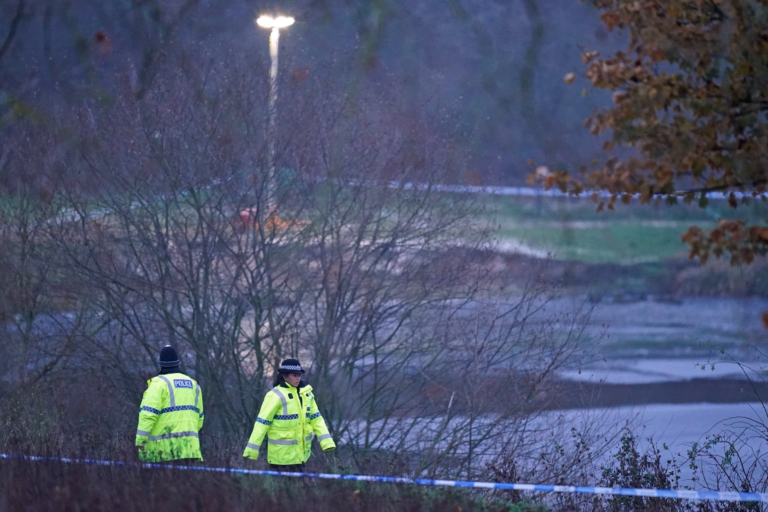 Four children critical in hospital while search continues at frozen lake 