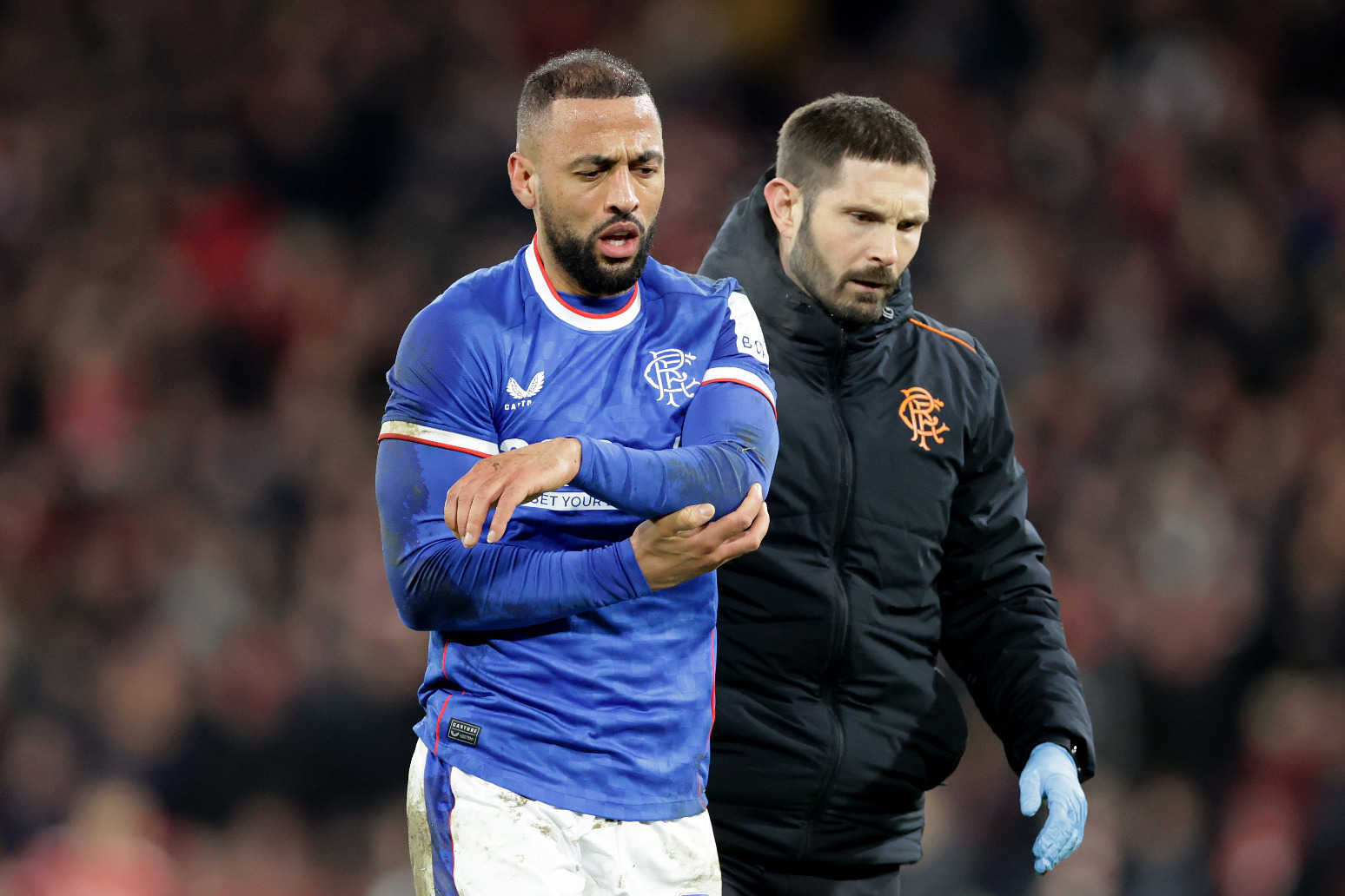 Rangers await prognosis on Kemar Roofe’s shoulder injury 