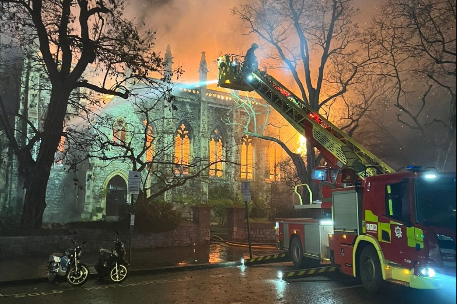 London church described as ‘historical treasure’ destroyed by fire 