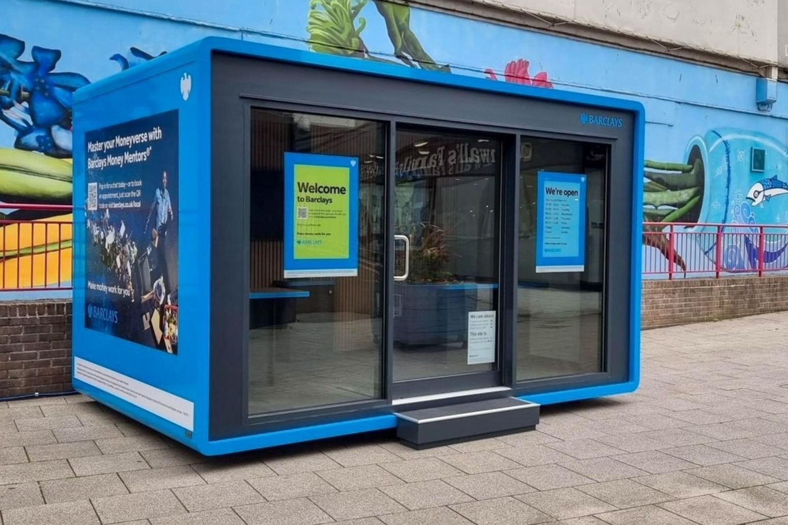 Barclays ‘banking pods’ to pop up in locations such as shopping centres 