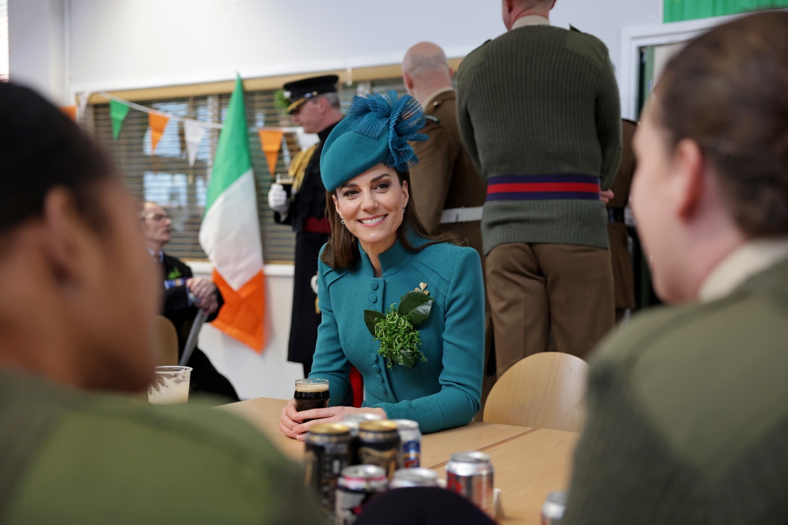 Kate hails Irish Guards’ ‘glorious sense of humour’ on St Patrick’s Day visit 