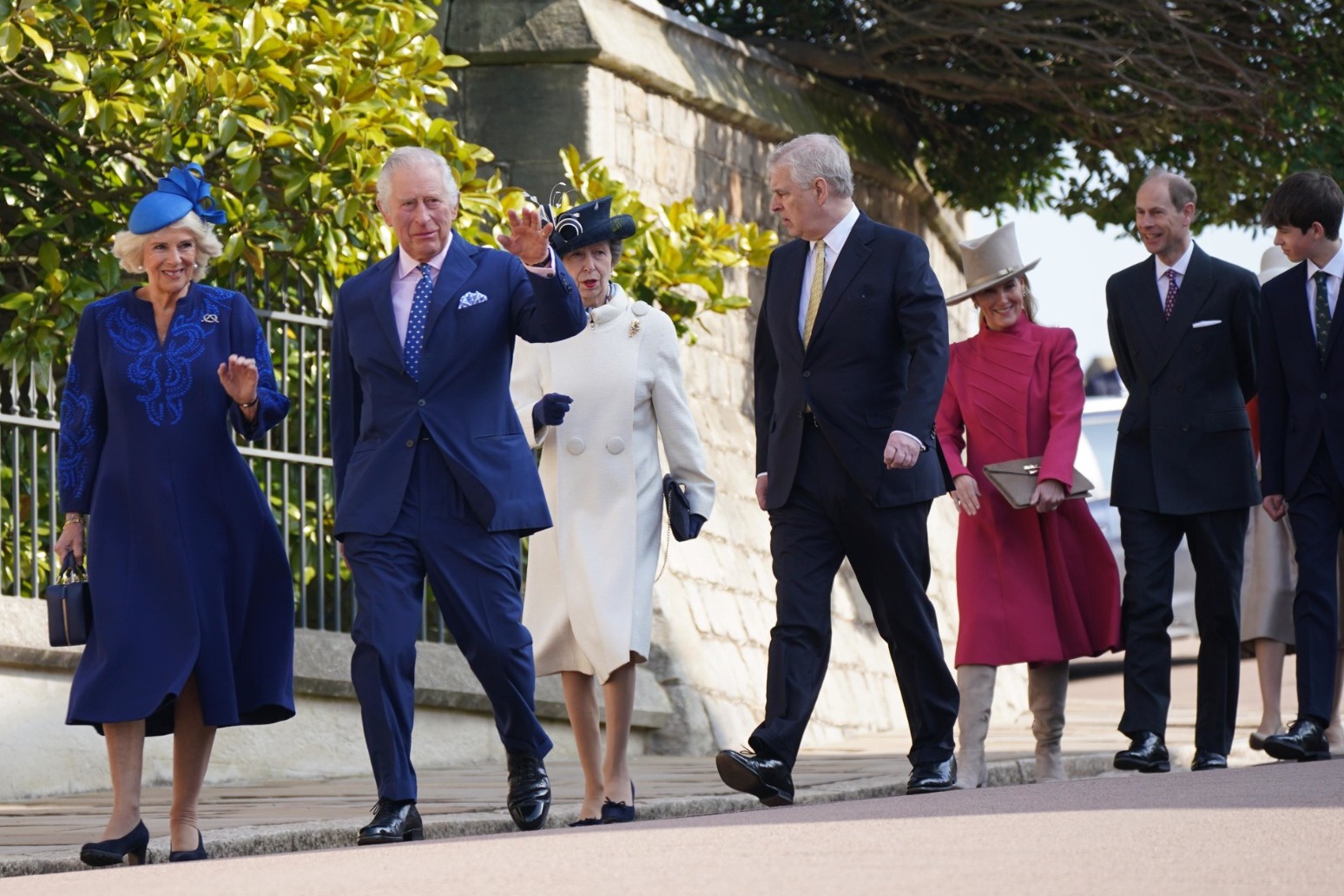 Royal family attend Easter Sunday service at Windsor 