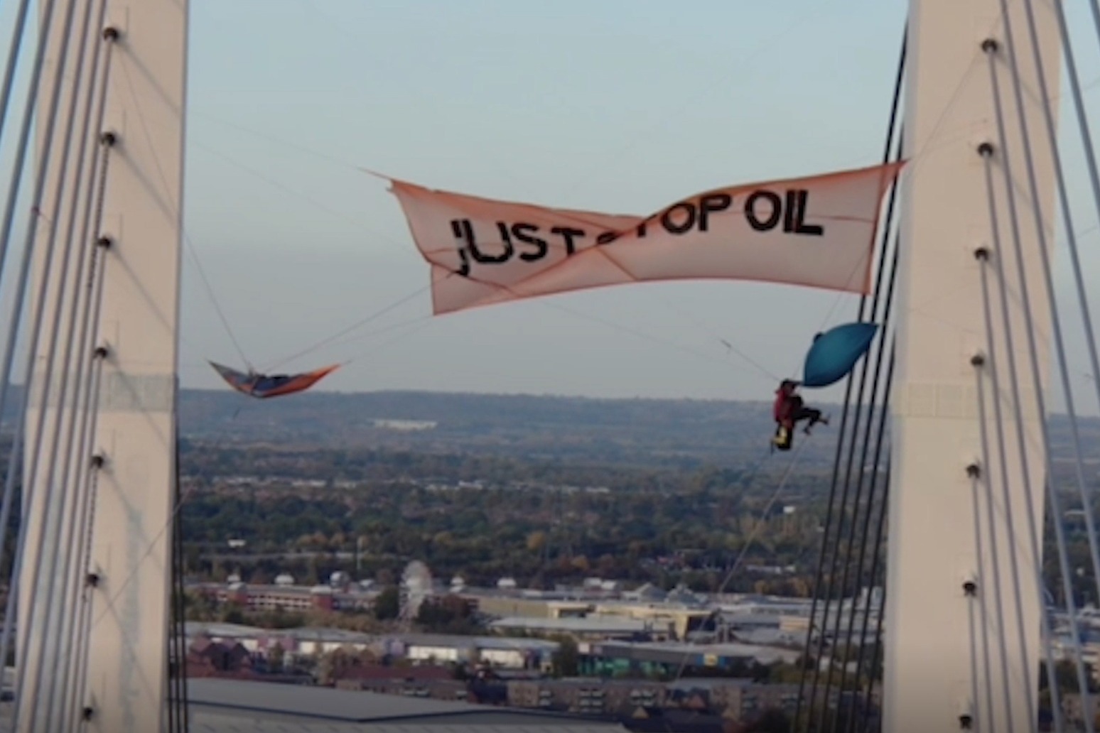 Just Stop Oil protesters lose appeals against jail terms for scaling bridge 