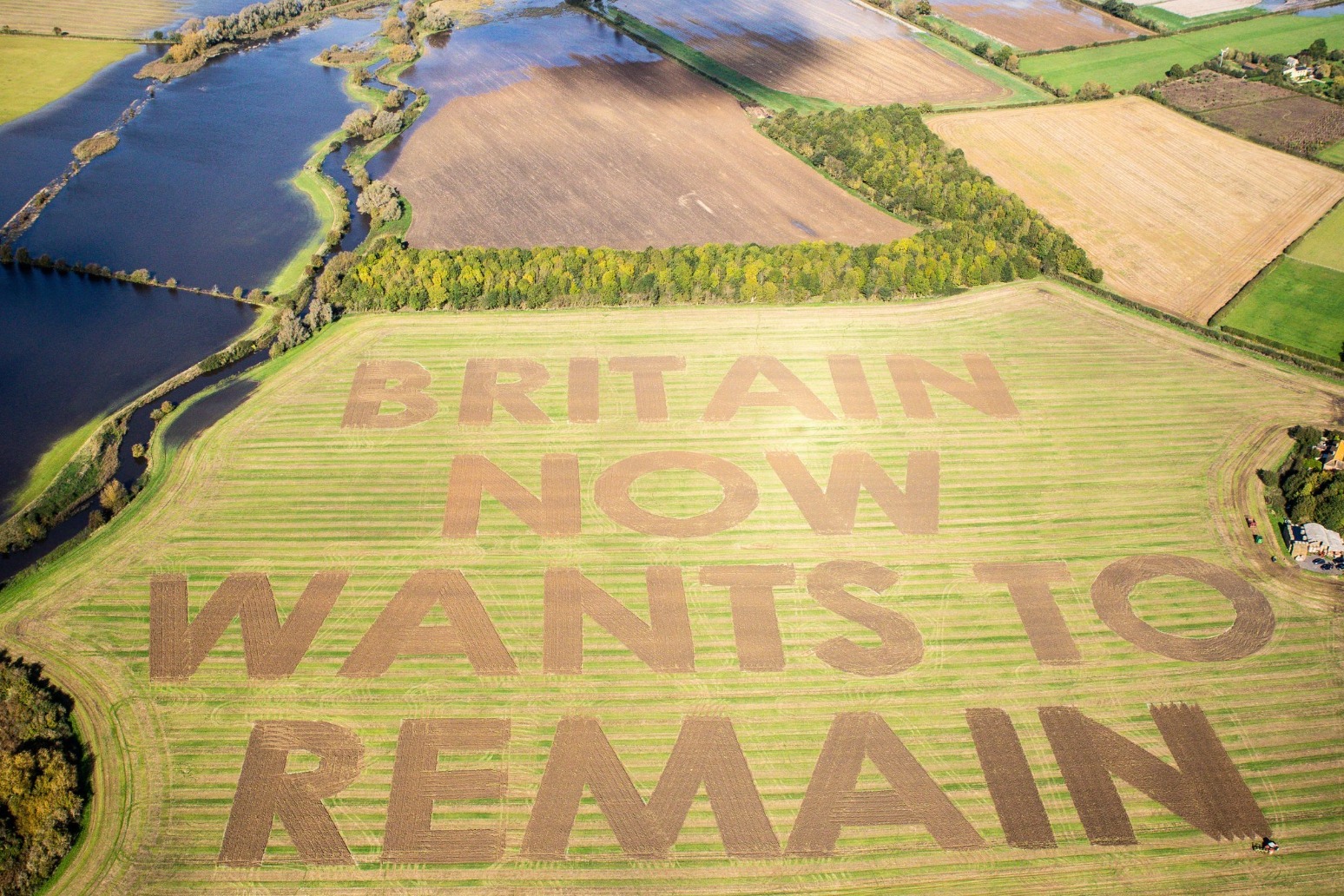 Huge Brexit message appears in Wiltshire 