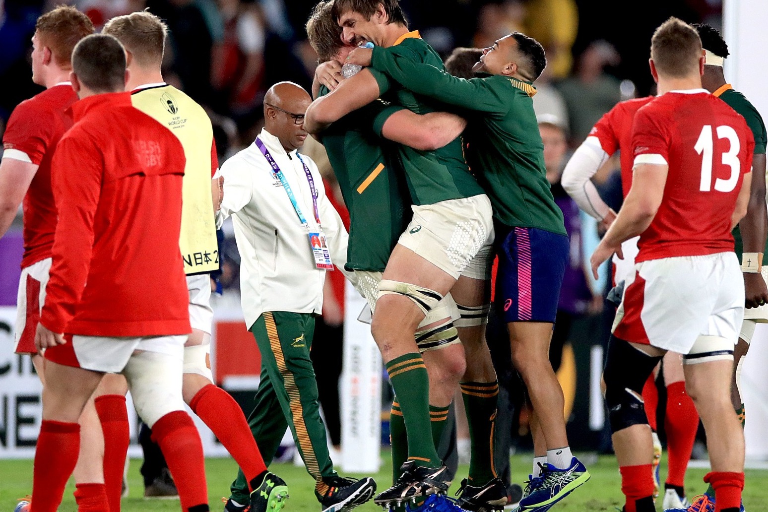 SOUTH AFRICA BEAT WALES TO REACH RUGBY WORLD CUP FINAL 