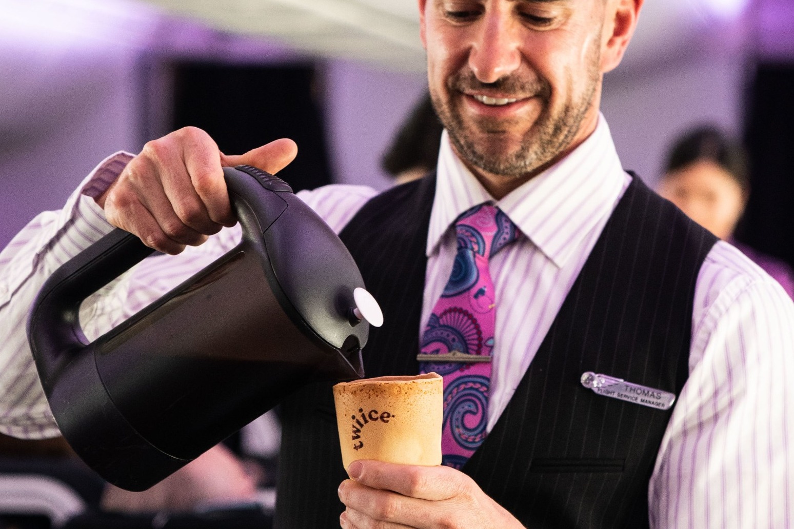 AIR NEW ZEALAND TRIALS EDIBLE COFFEE CUPS 
