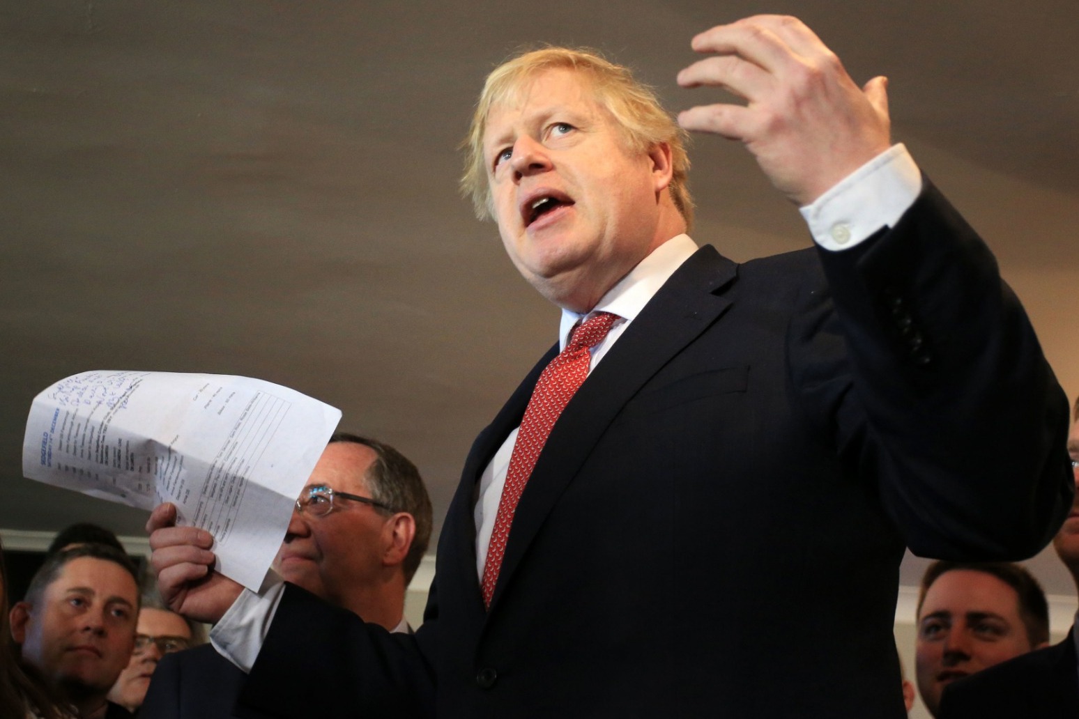 JOHNSON VOWS TO REPAY TRUST OF VOTERS WHO TURNED FROM RED TO BLUE 