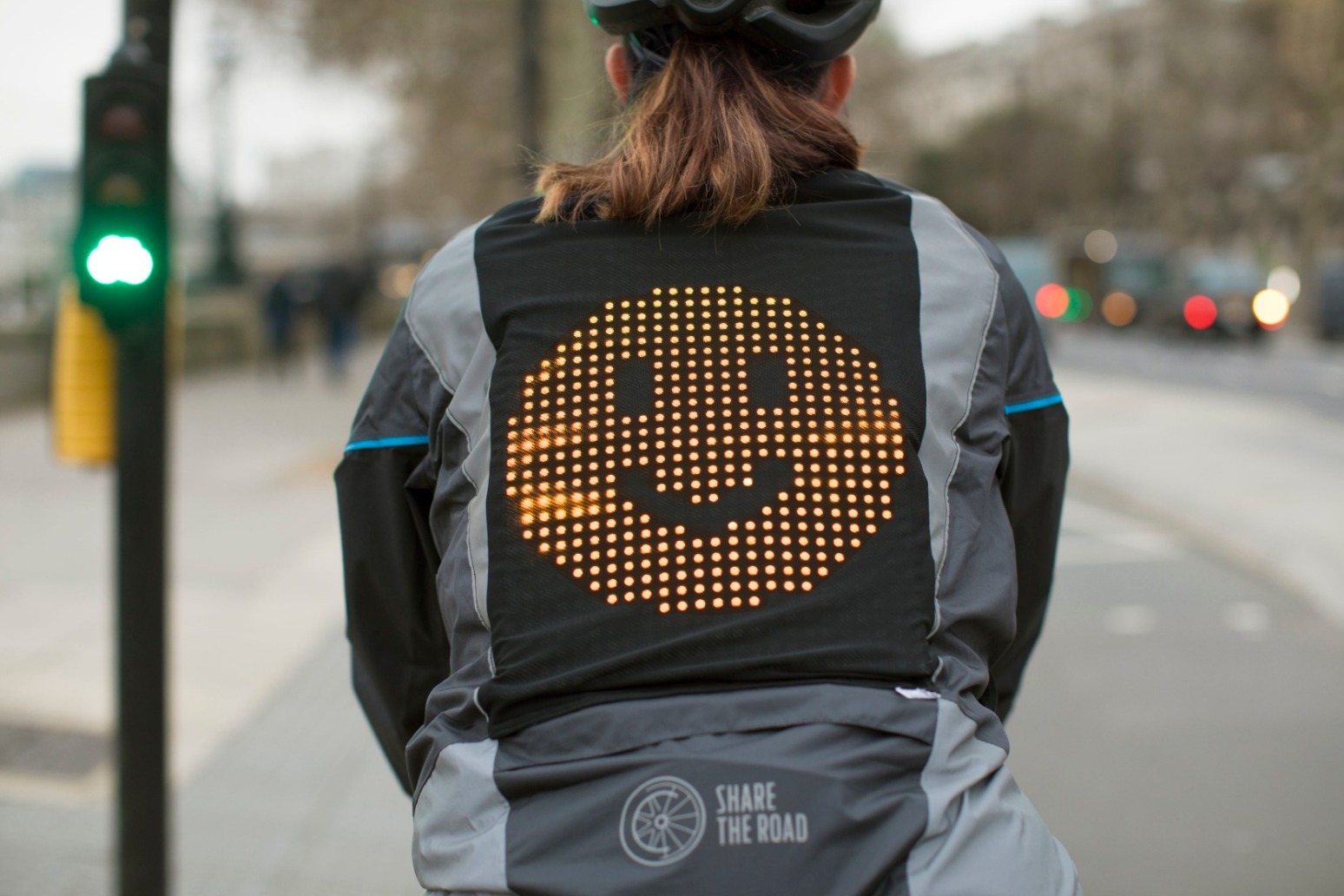 Ford unveils \'emoji jacket\' to help cyclists share their mood with drivers 