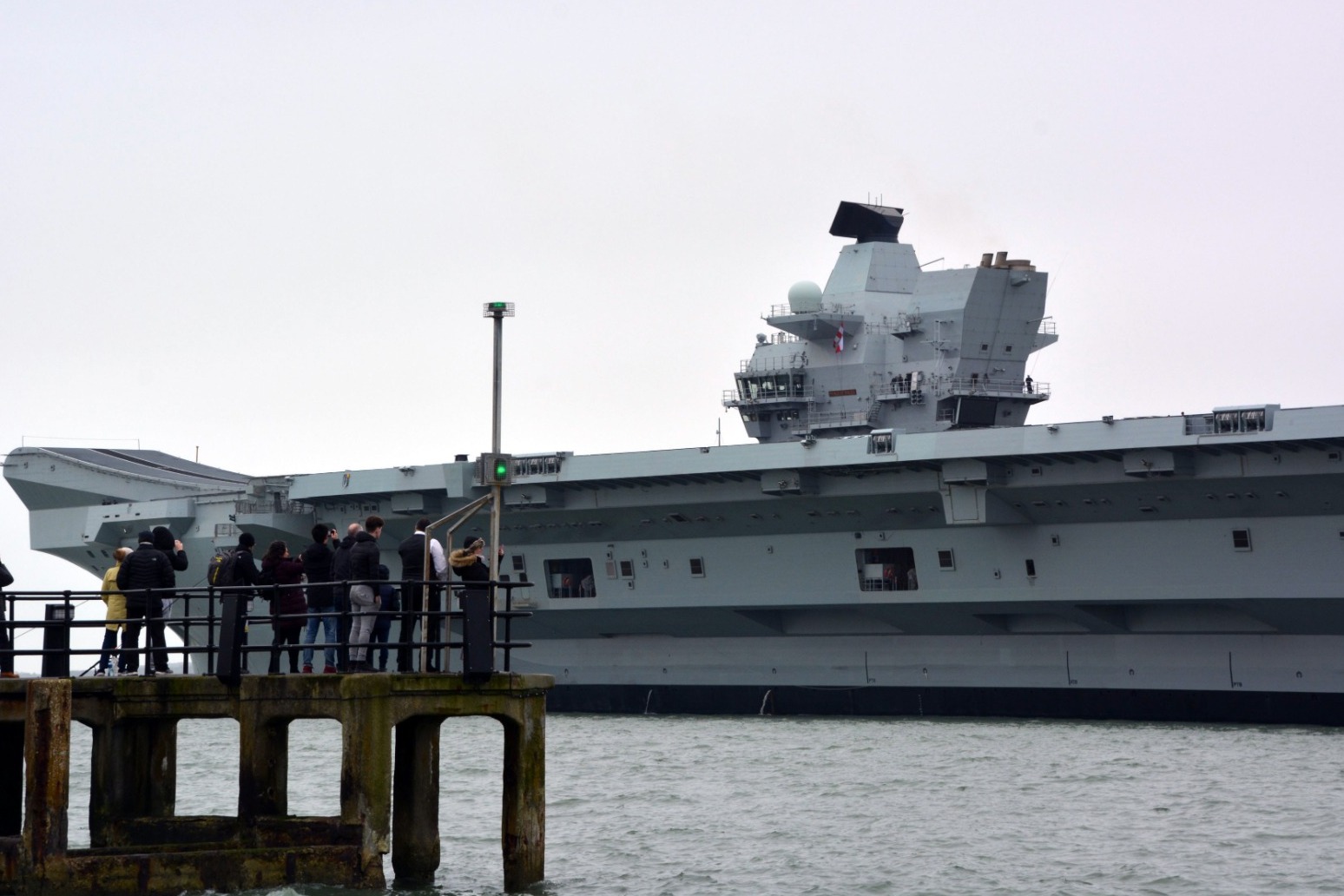 The new aircraft carrier, HMS Prince of Wales, sets off on journey to Liverpool 