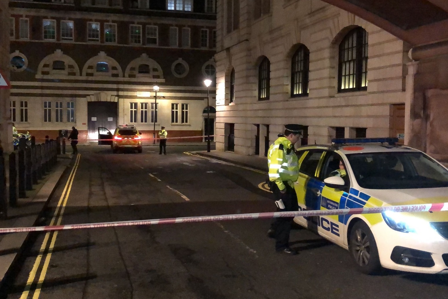 Man \'brandishing knives\' shot dead by police in Westminster 
