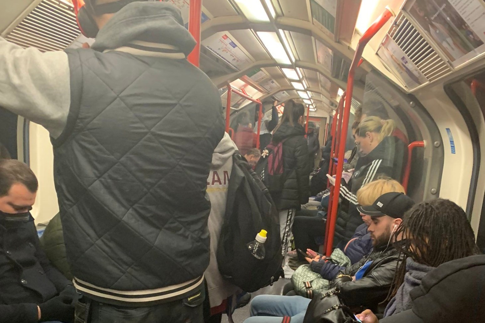 Tube carriages remain packed as politicians row over service levels 