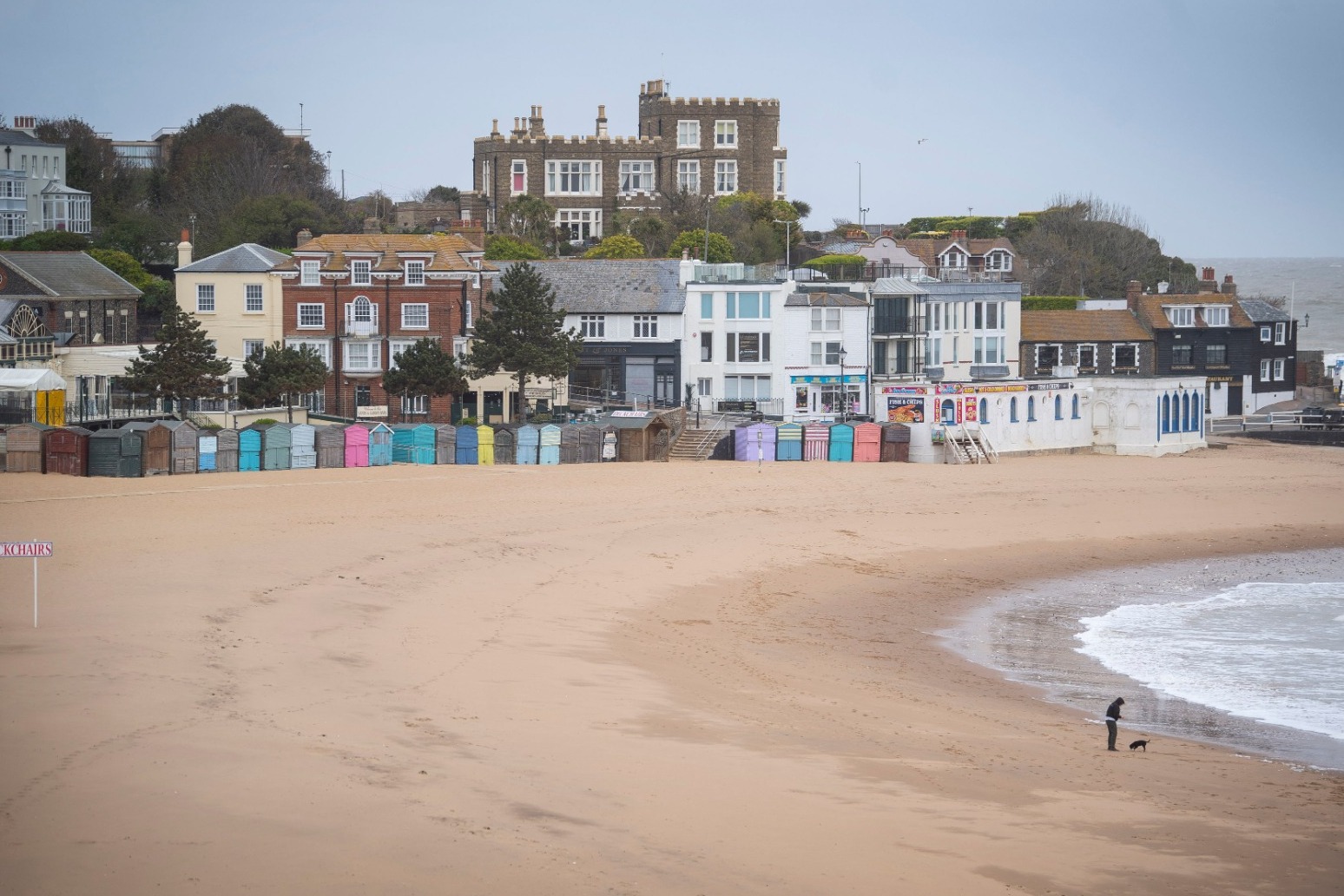 Seaside visitors fined as vast majority of Britons observe lockdown 
