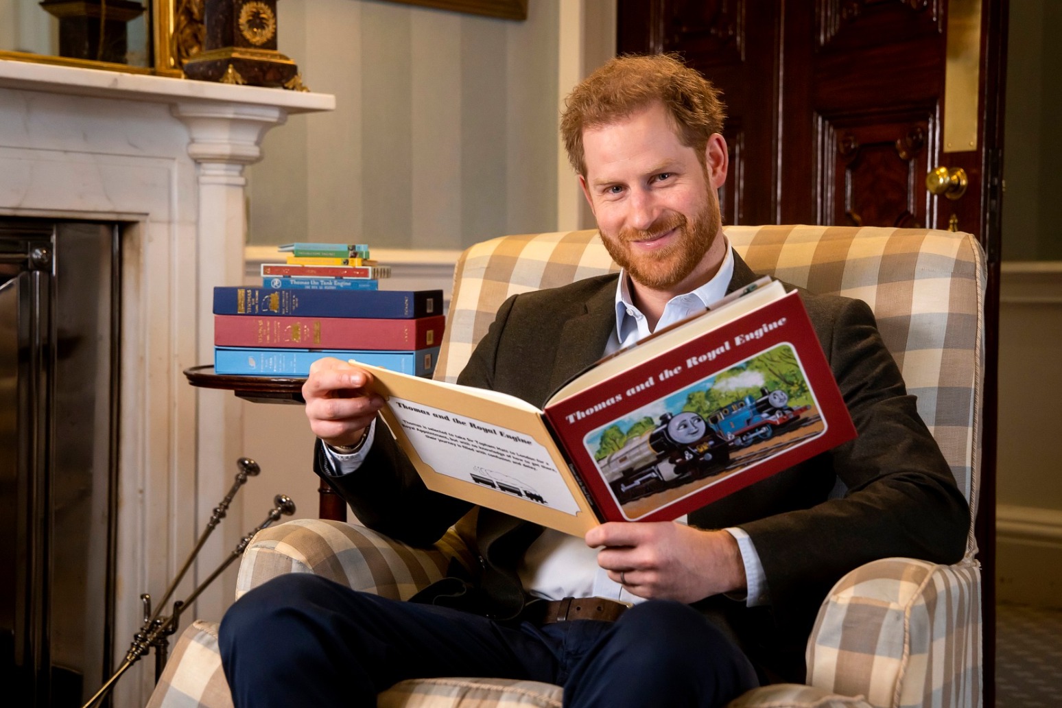 Harry films introduction to special Royal episode of Thomas & Friends 