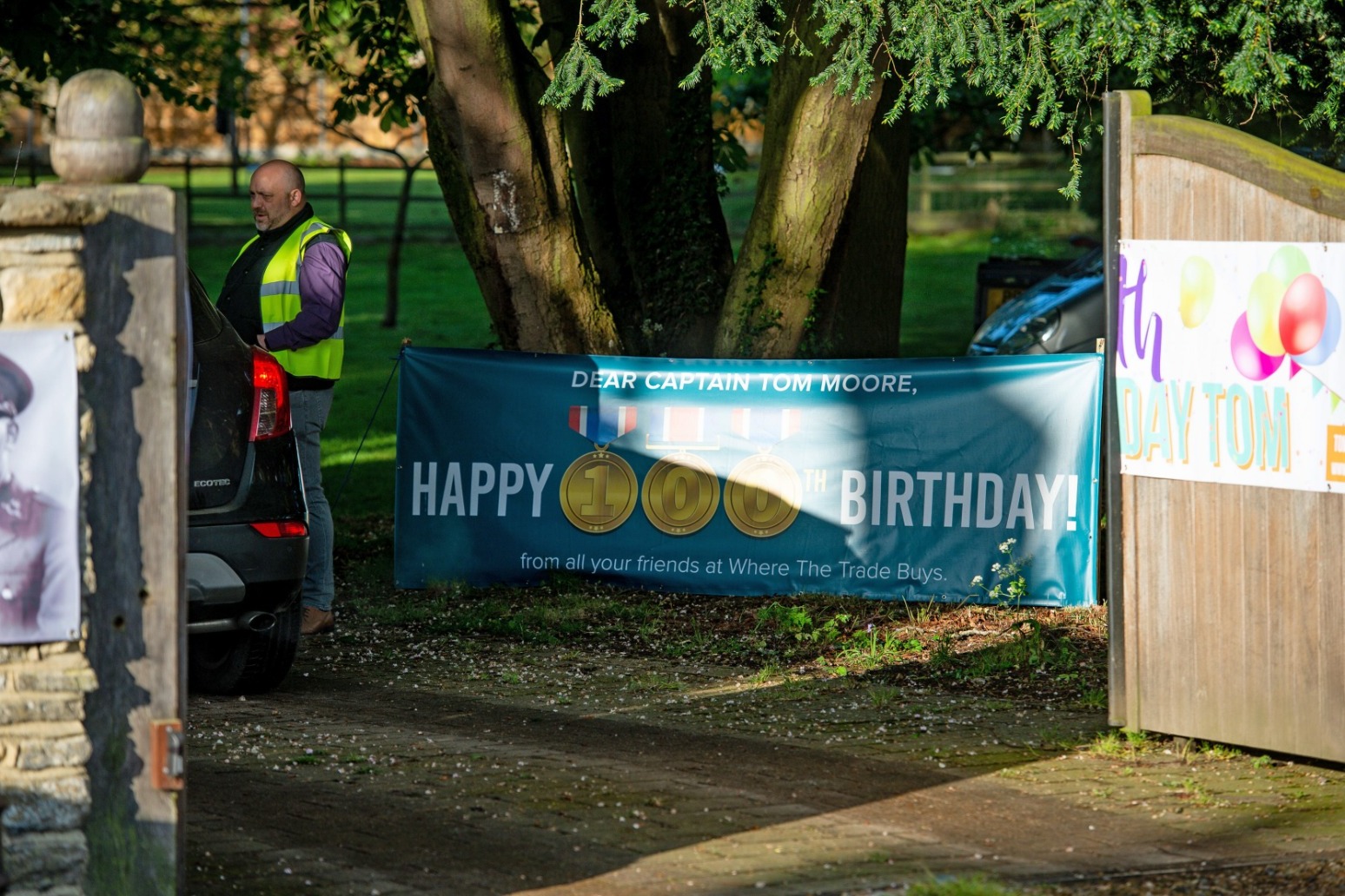 NHS fundraiser Captain Tom Moore celebrates 100th birthday 