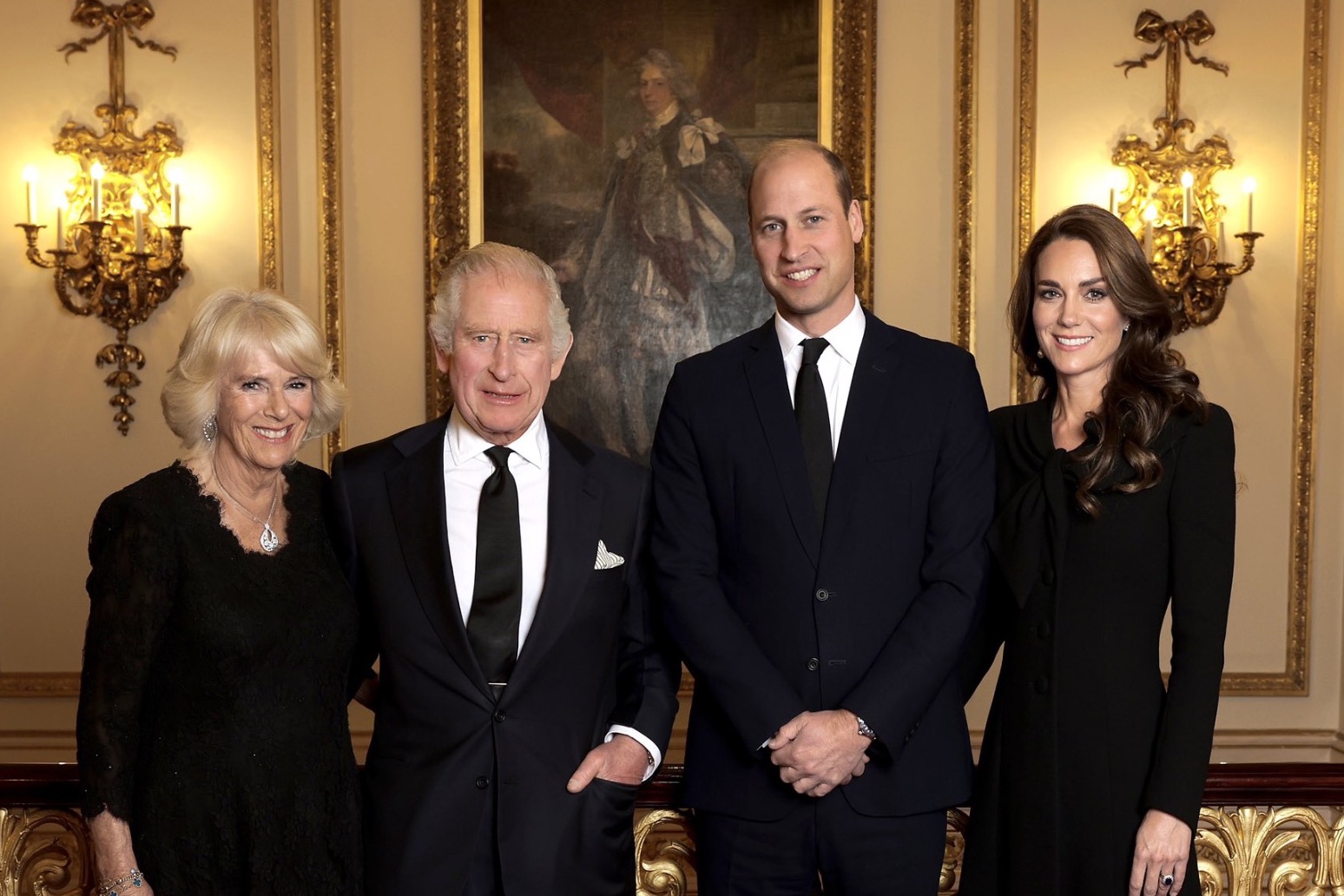 Smiling Charles, William, Camilla and Catherine captured in new image 