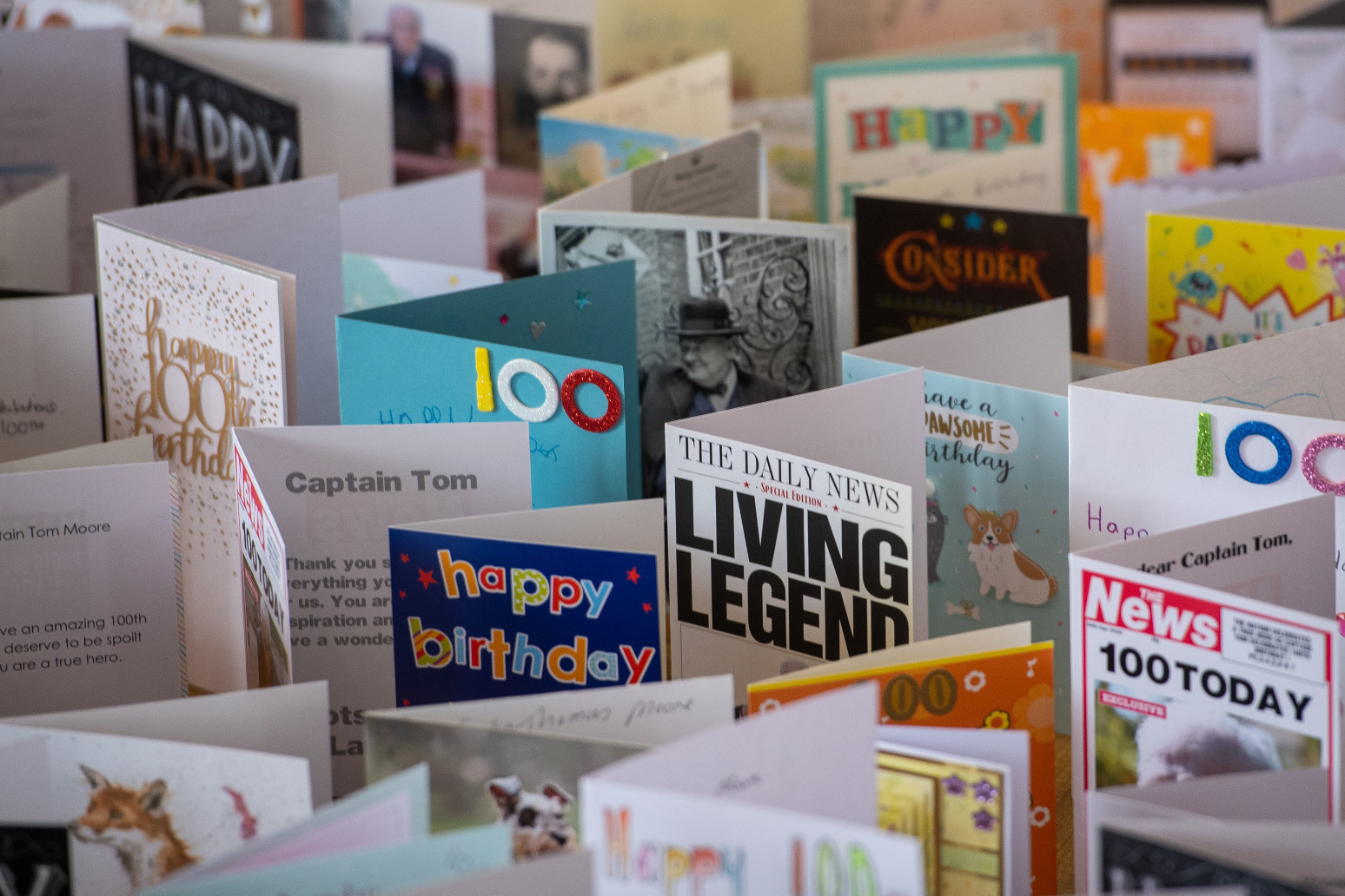 Captain Tom Moore has been sent over 125,000 birthday cards 
