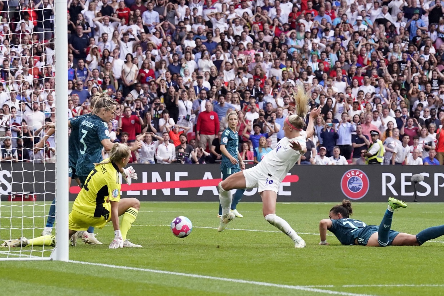 England beat Germany at Wembley to secure historic Euro 2022 victory