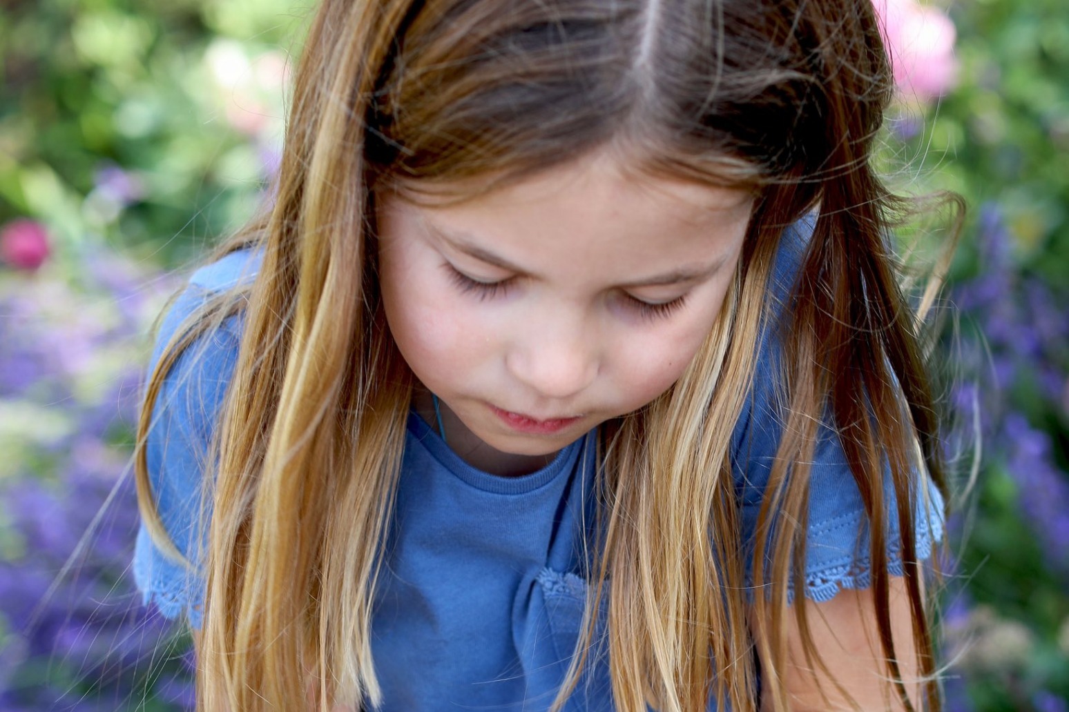 Princess Charlotte takes part in the Big Butterfly Count 