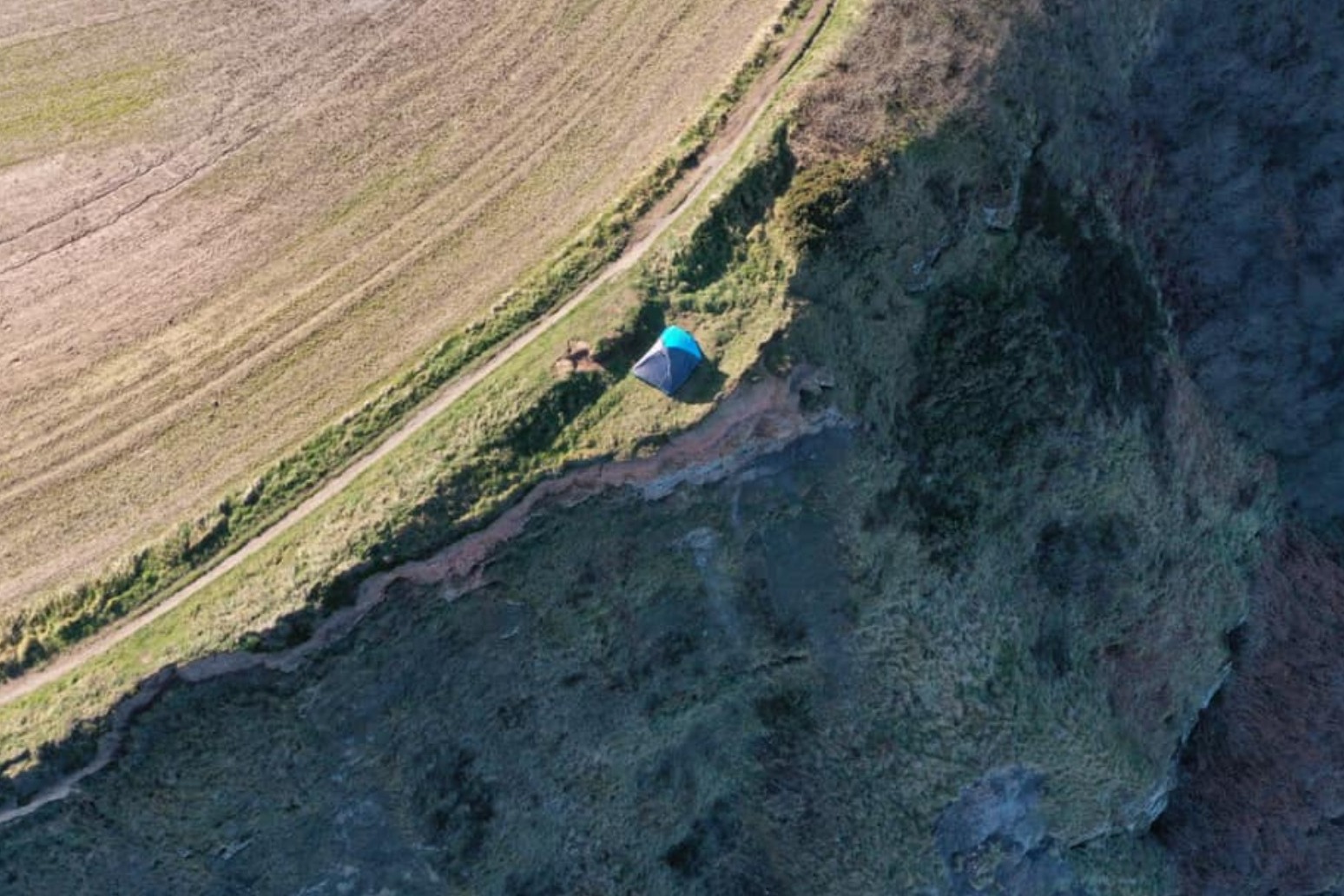 Family camping on 280ft cliff-top had ‘no idea of extreme danger’ 